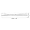 Stainless Steel Taper Gauge 1-15mm Range Gap Measurement Tool Wedge Feeler Gauge  Metalworking