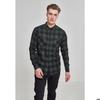 Chemise - Urban Classic - Flanelle - Noir/Vert Forêt - Manches Longues - Regular