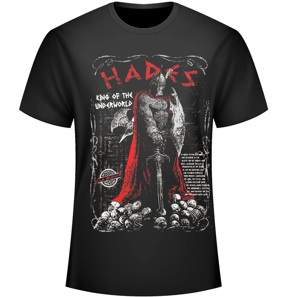 Unique Design Greek Mythology Hades King of The Underworld TShirt Summer Cotton Short Sleeve ONeck Mens T Shirt New S3XL