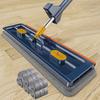1 Set Mop Set with 6 Microfiber Pads 360 Degree Rotation Large