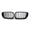 New Look Car Grille Grill Front Kidney Glossy 2 Line Double Slat For E46 Coupe Cabrio 325Ci 330Ci LCI 2 Doors 03-06 Accessories