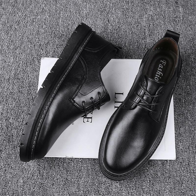 Men's casual leather shoes High quality retro style Outdoor leisure street Office or work Hot selling adult luxury shoes