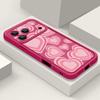 For iPhone 17 Pro Max Case Y2K Retro Gradient Love Hearts Pattern Shockproof Bumper Soft Silicone Cover For iPhone 16 15 14 13 Pro 12 11 16E Air