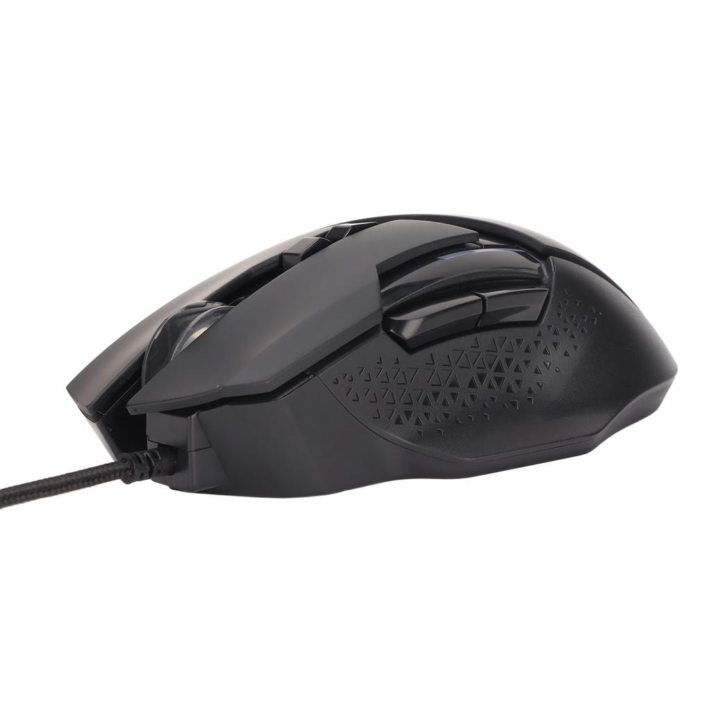 Игровая мышь RGB 6 регулируемых DPI Простое управление Plug and Play 7 программируемых кнопок Проводная мышь для игр, учебы, работы