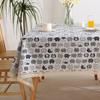 Japanese Floral Cotton and Linen Table Cover Lace Fabric Small Fresh Tablecloth Simple Rectangular Tablecloth