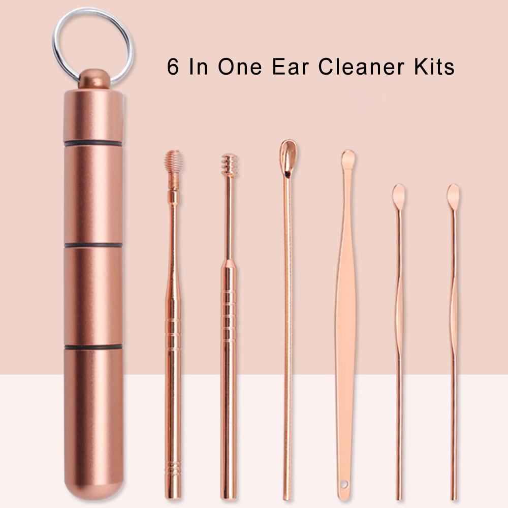 Multifunctional Ear Cleaner Earpick Earwax Removal Ear Care Tool Spiral Ear Pick Set Ear Spoon
