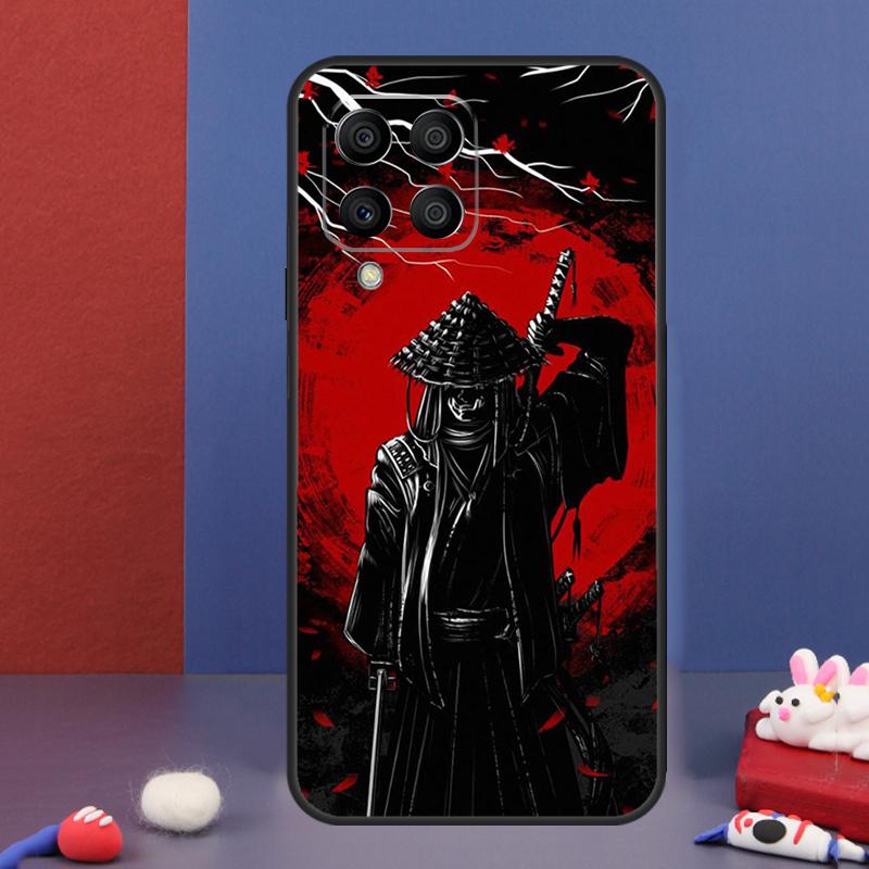 Япония Ниндзя Самурай Красное Солнце Чехол Для Samsung Galaxy M16 M06 M36 M56 M15 M11 M31 M21 M53 M13 M32 M52 M35 M55 M14 M34 M54