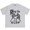 Stop The Slop Medieval Knight Funny Meme Tshirt Unisex Unisex Fashion TShirt Summer Loose Casual Cotton Oversized Vintage Tshirts