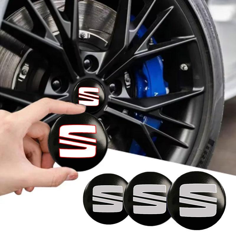 Наклейки на центральные колпачки колес автомобиля Наклейки на колпаки ступиц Для Seat Leon 5f Ibiza 6l 6j Leon 1p Cushion Altea Xl Leon Mk Автоаксессуары