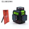 3D 12 Line Red/Green Beam Self-Leveling Laser Level 3x360 Cross Line Laser Three-Plane Leveling and Alignment Line Laser Level -Magnetic Pivoting Base