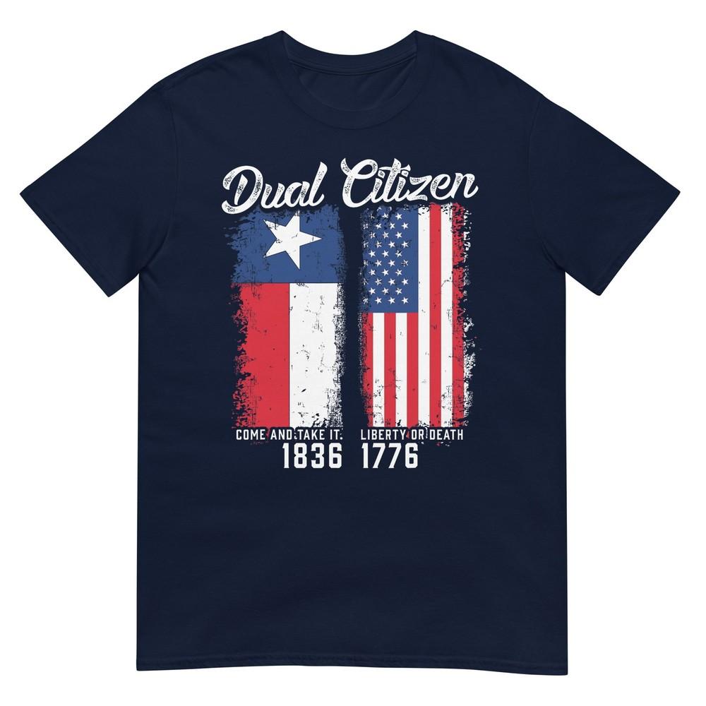 True Texan Dual Citizen Love Texas And America TShirt Small