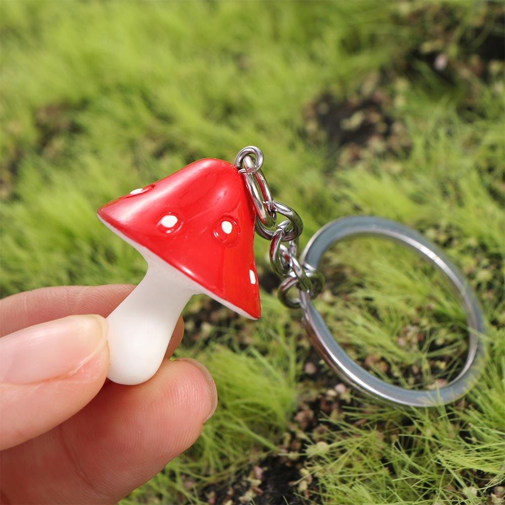 Брелки с мультяшными грибами, имитация растительного брелока, декоративная сумочка, подвеска в виде гриба, ювелирные изделия, подарки