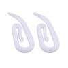 200PCS White Plastic Curtain Hooks Rings For Hanging Window Curtains In Home Office Car Durable Hangers Replacement Parts For Curtain Rods