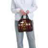 Custom M-Mikecracks Insulated Lunch Bags for School Office Cartoon Game Waterproof Cooler Thermal Bento Box Unisex