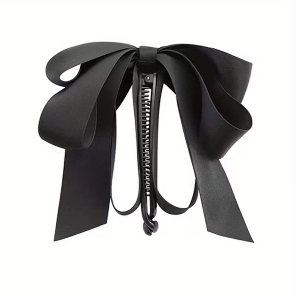 Elegant Banana Gripper Bowknot Design Twist Clip Ponytail Clip Women Headwear Hair Accessories