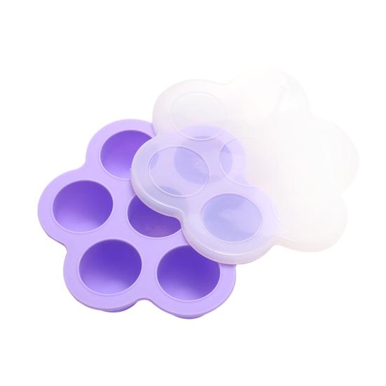 Силиконовая форма для льда с 7 отверстиями и герметичной крышкой, легкосъемный пищевой лоток для льда для домашнего мороженого, десертов и холодных напитков