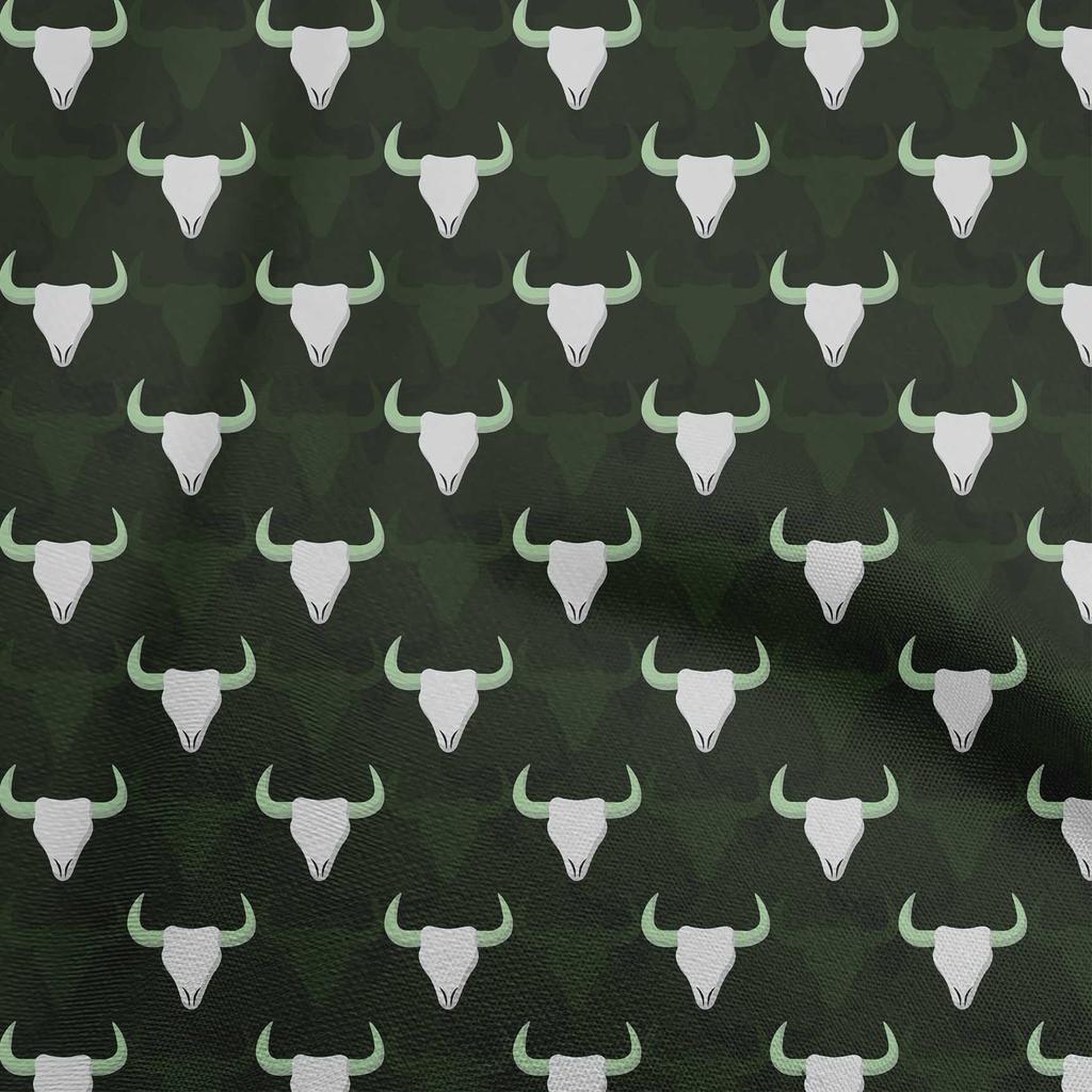 oneOone Cotton Poplin Brown Fabric Cowboy Fabric For Sewing Printed Craft Fabric By The Yard 42 Inch