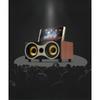 Retro Bluetooth Speaker Small Mini Birthday Gift Subwoofer Wooden Double Speaker Cassette Cassette Speaker