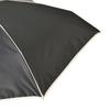 Francfranc Francfranc Compact Piping Folding Umbrella 47cm Black For Both Sunny and Rainy Days Lightweight Parasol Rain Umbrella Light-blocking