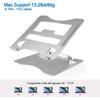 Регулируемая подставка для ноутбука, многоугольная подставка для компьютера с тепловентиляционной легкой алюминиевой подставкой