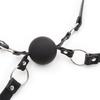 Гей секс Ограничение Кляп для рта СМ Раб Фетиш Рот Двойные силиконовые шарики Секс-игрушки для пар ПУ кожаная пробка Эротический продукт