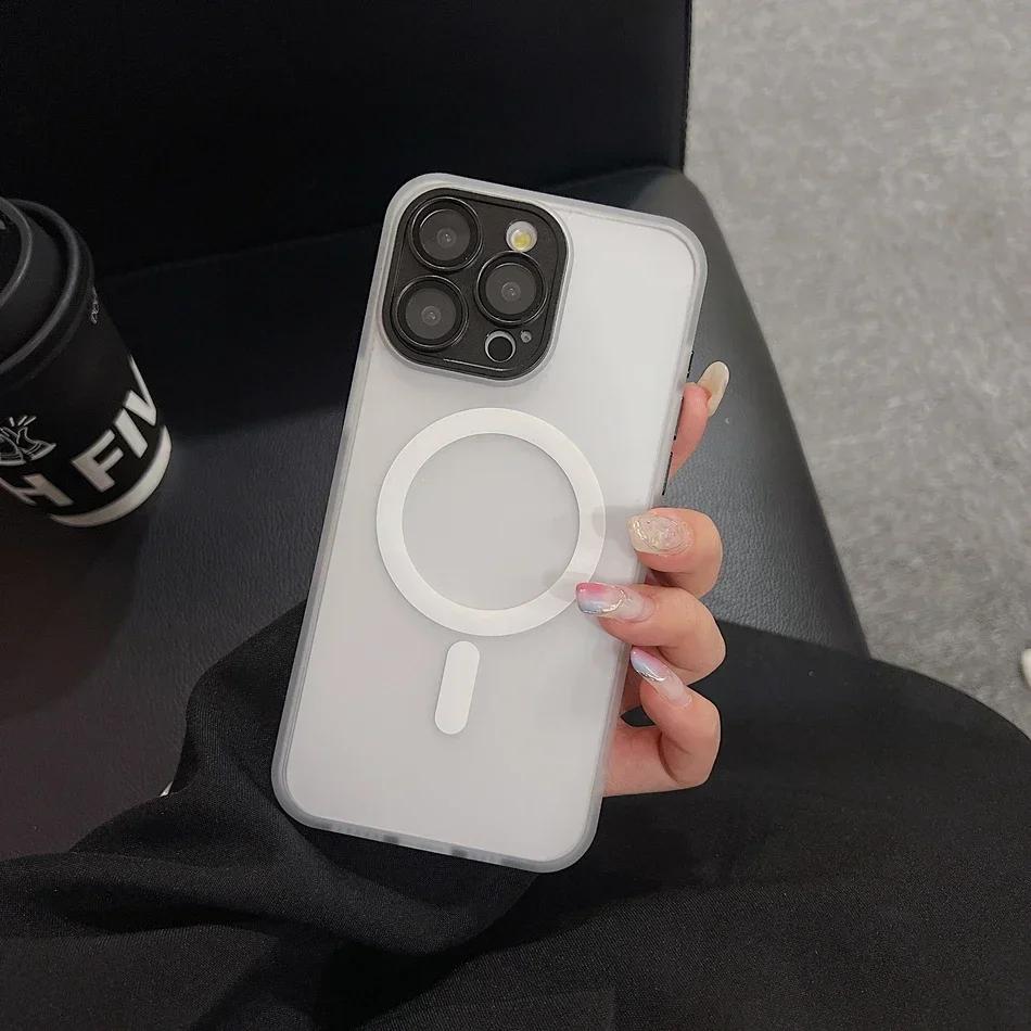 Desert Gold Case for For Iphone 16 13 1 14 11 12 Pro Max Plus Magnetic Camera Protector Wireless Charge Matte Cover