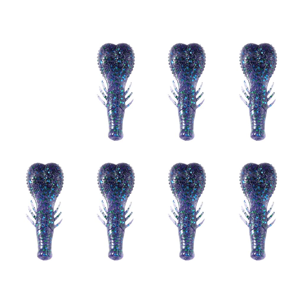 7pcs Artificial Swimbait 6.2cm Fishing Baits Lure 6.7g Soft Bait Fishing Tackle Accessories Crawfish Lure for Bass Trout