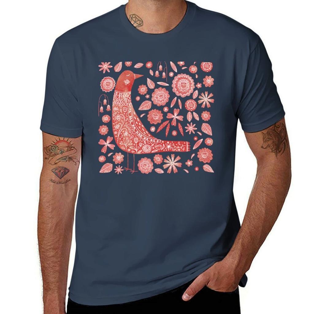 Nordic Bird Tshirt Running Gym Short Sleeve Sports Tee