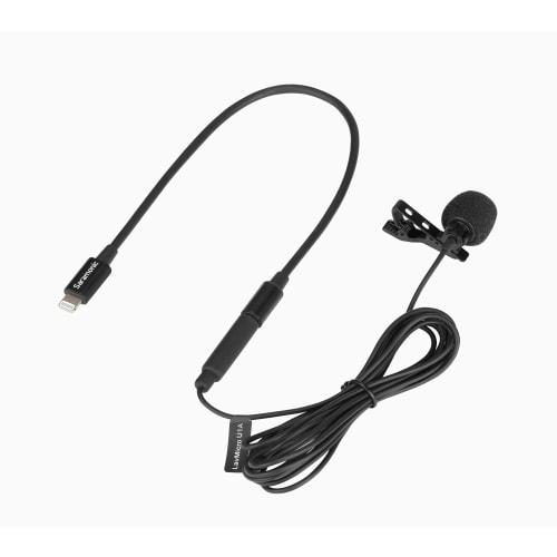 Saramonic LavMicro U1A Lavalier Microphone, Omnidirectional, Broadcast Lavalier Microphone with Lightning Connector for Direct Plug Into Smartphones,