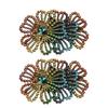 1Pairs Sparkling Flower Brooch Fabrics 3D Sew-On Applique  Headband Accessories Fabrics