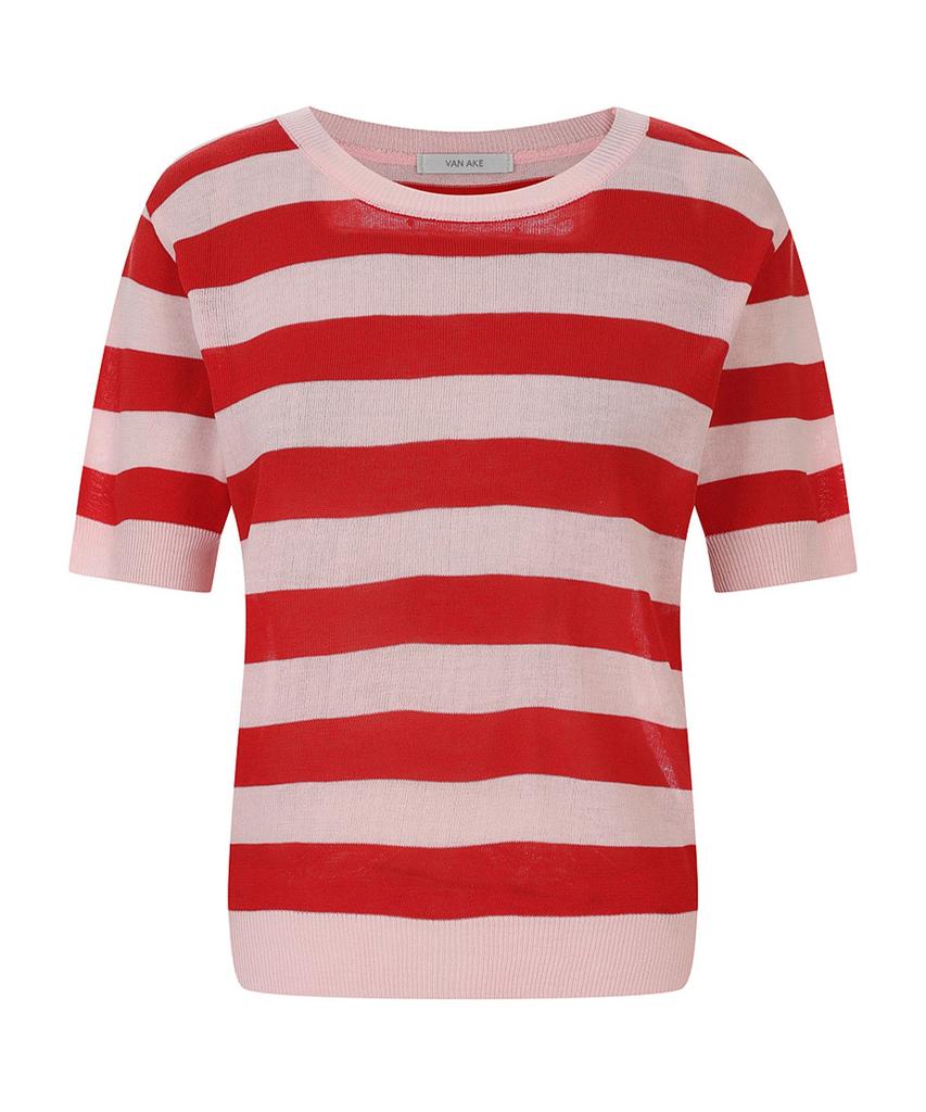 VANAKE Striped Short Sleeve Knit_Vb47Ktq301Z