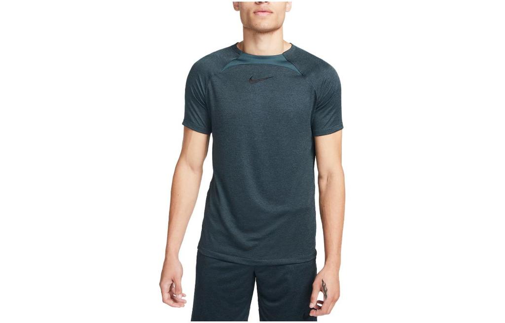 Nike T Shirts Men's Dark Blue Crew Neck Moderate Straight Fit FB6333-328