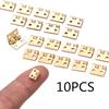 10/20PCS Mini Cabinet Hinges Furniture Fittings Decorative Small Door Hinges for Jewelry Box Furniture Hardware 8mm*10mm