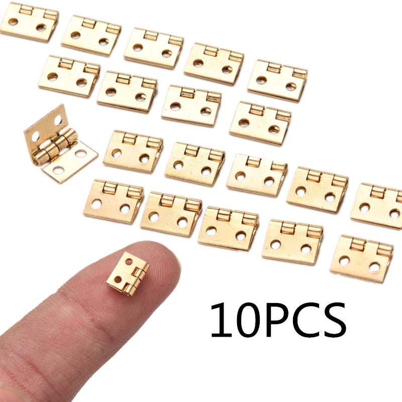 10/20PCS Mini Cabinet Hinges Furniture Fittings Decorative Small Door Hinges for Jewelry Box Furniture Hardware 8mm*10mm