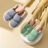 Fashion Shevalues Winter Fuzzy Women's Slippers Slip On Cotton Slides Plush Lining Warm Home Slides Furry Platform Cozy Women's Slippers