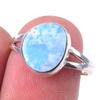 Кольцо из стерлингового серебра 925 пробы с натуральным австралийским опалом S.7 B4y72