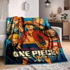 1 шт. ПЛЕД Фланелевый ONE PIECE HD Печать Легкий Мягкий Теплый Всесезонный Плед для Дивана, Кровати, Путешествий, Кемпинга Машинная стирка
