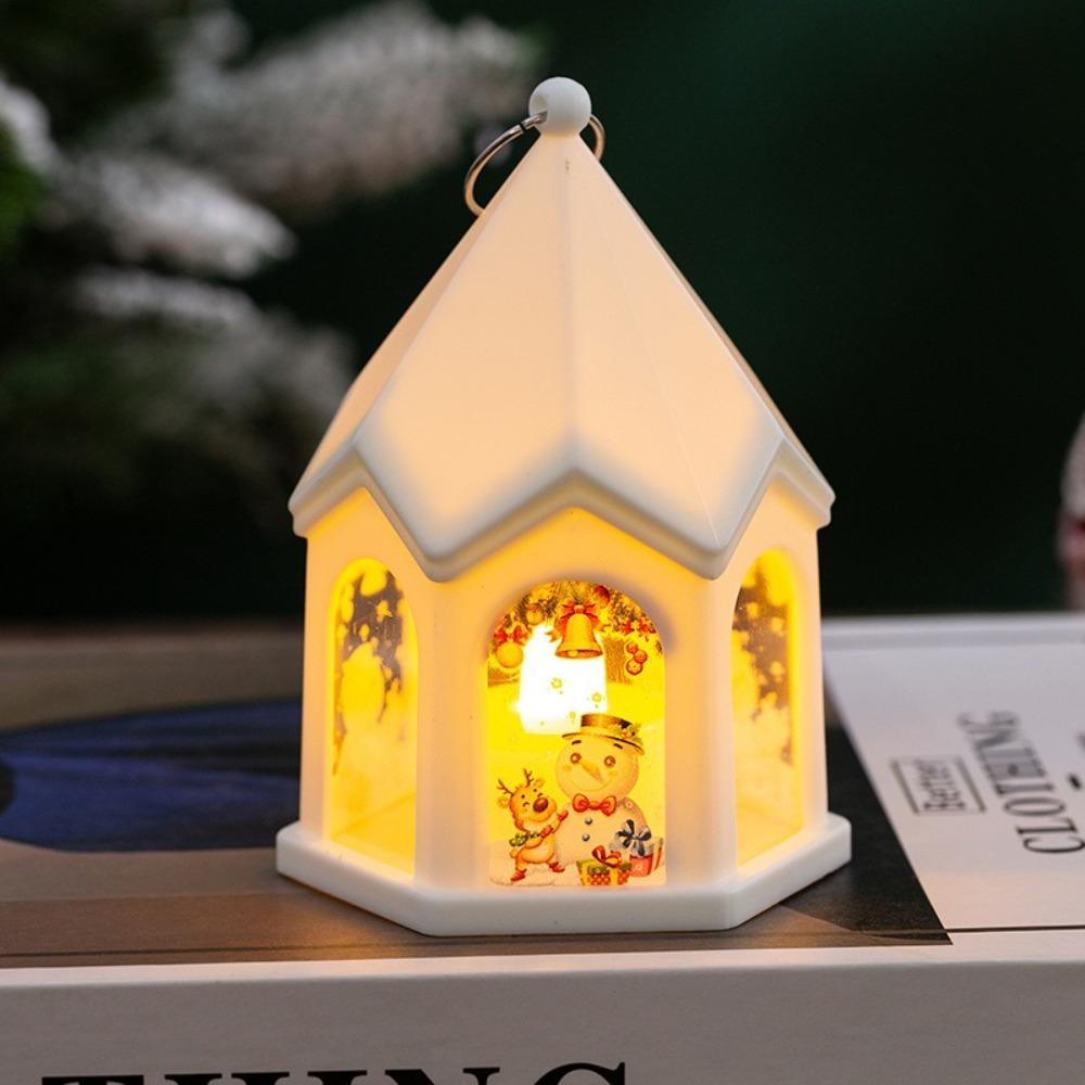 Castle Christmas Atmosphere Lamp Wind Lantern Night Light Christmas Decor