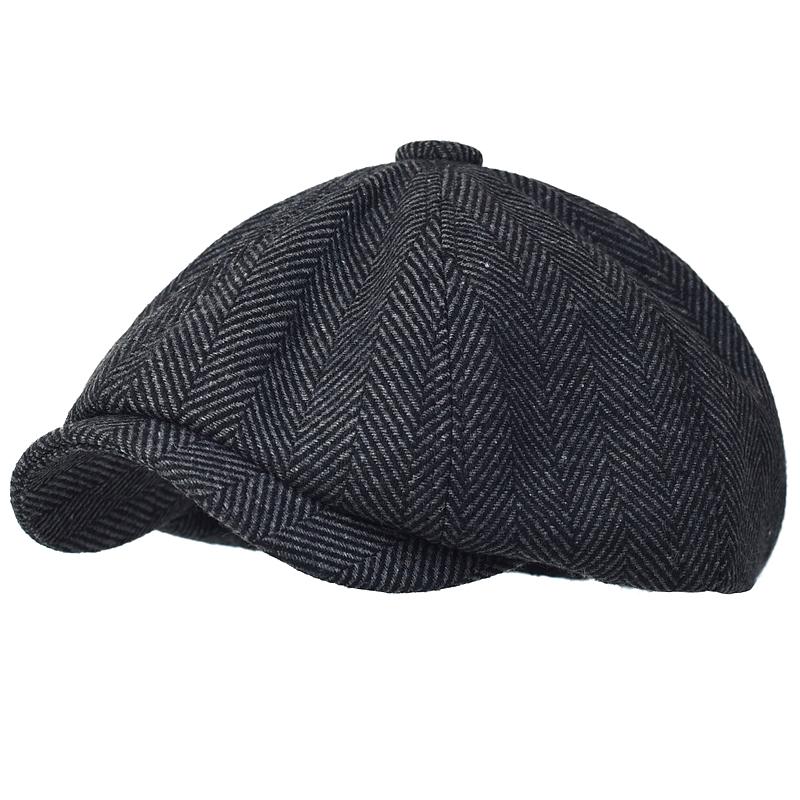 Кепка Peaky Blinders, мужская кепка Newsboy, винтажная восьмиугольная кепка с елочкой, женские береты, плоская шляпа Gatsby, британские шляпы художников, мягкие