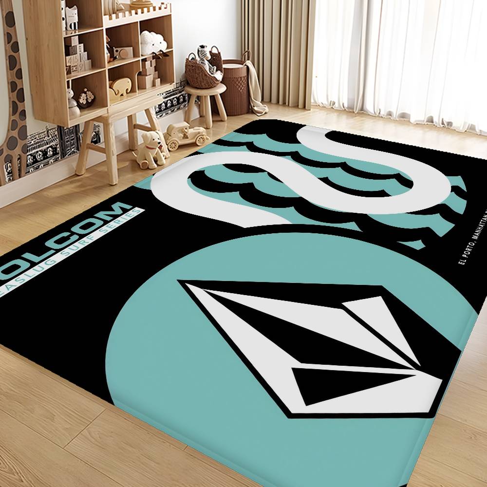 V-Volcoms Door Mat Washable Non-Slip Living Room Sofa Chairs Area Mat Kitchen Toilet Rug