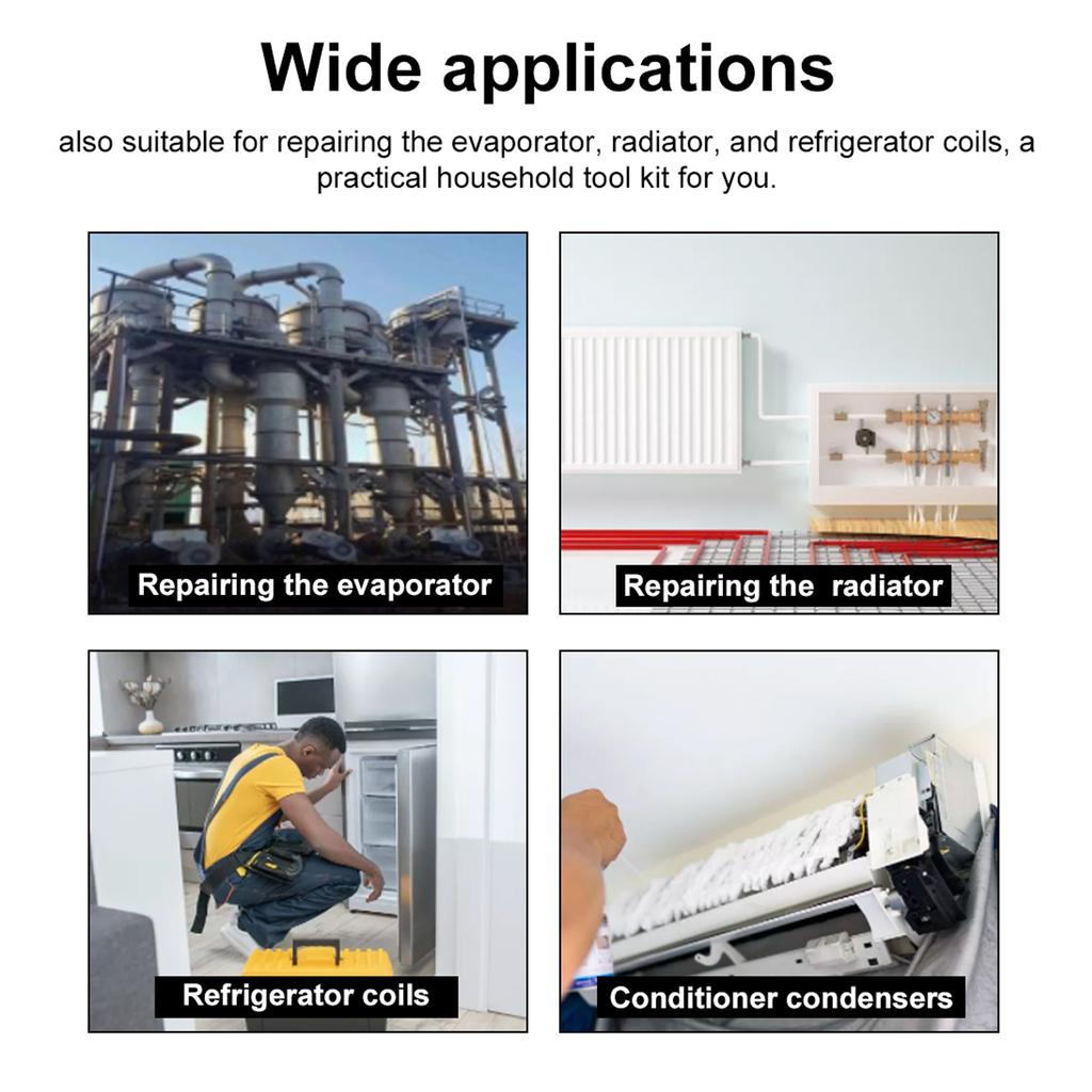 Air Conditioner Condenser Fin Comb Stainless Steel Air Conditioner Fin Cleaning Brush Air