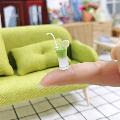 Миниатюрные игрушки, коктейльные напитки, куклы, игрушки, аксессуары для кукольного домика, миниатюрные предметы, подходящие для 1:6/1:12 кухонных украшений кукольного домика
