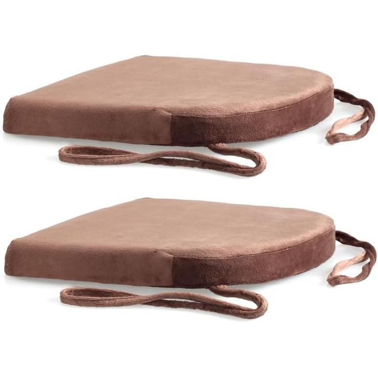 Augld 14x14 Metal Chair Cushion Set of 2 Memory Foam School Chair Cushion Small U Shape Seat Cushion Navy