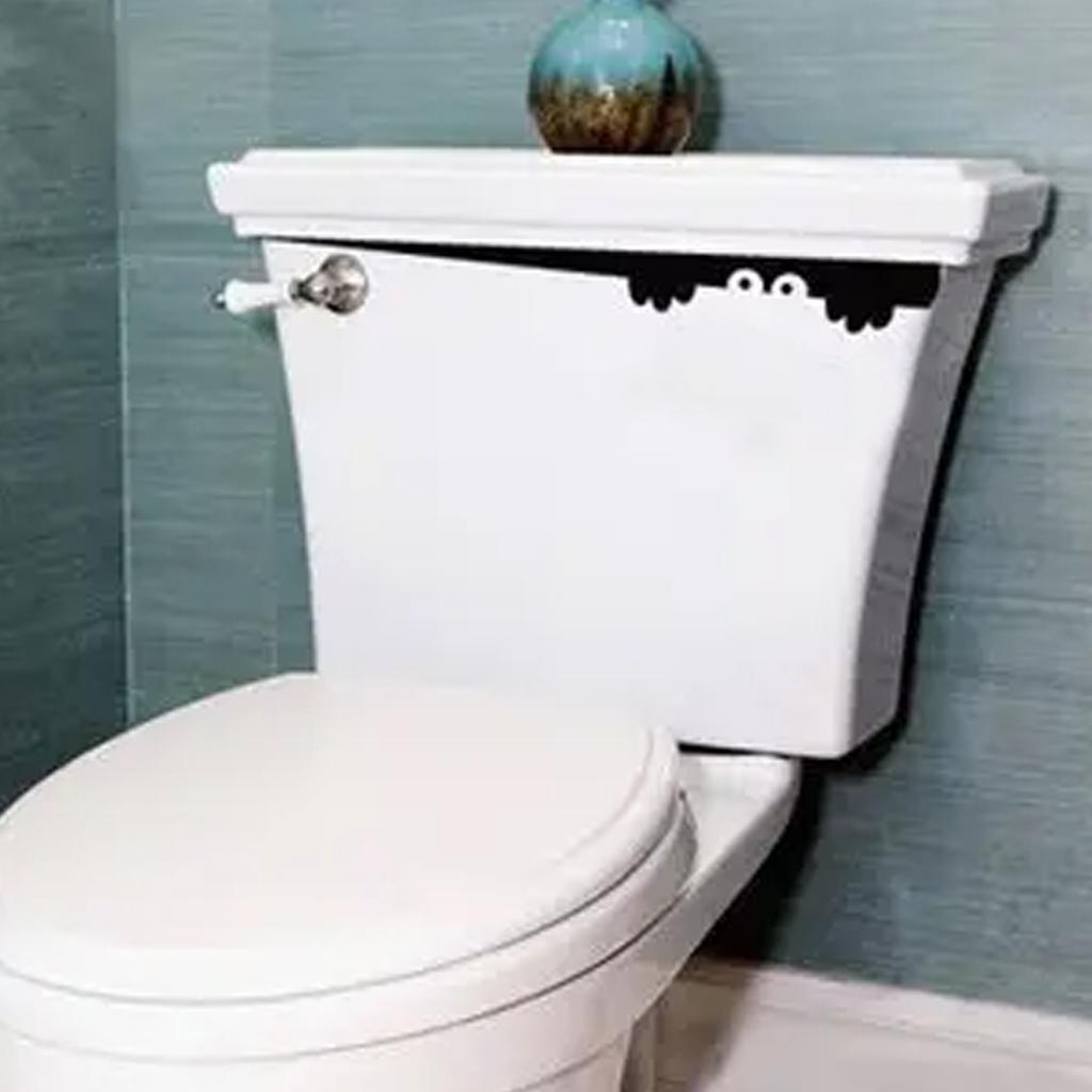 DIY забавный взгляд монстр сиденье для унитаза ванная комната стикер на стену автомобиля наклейка