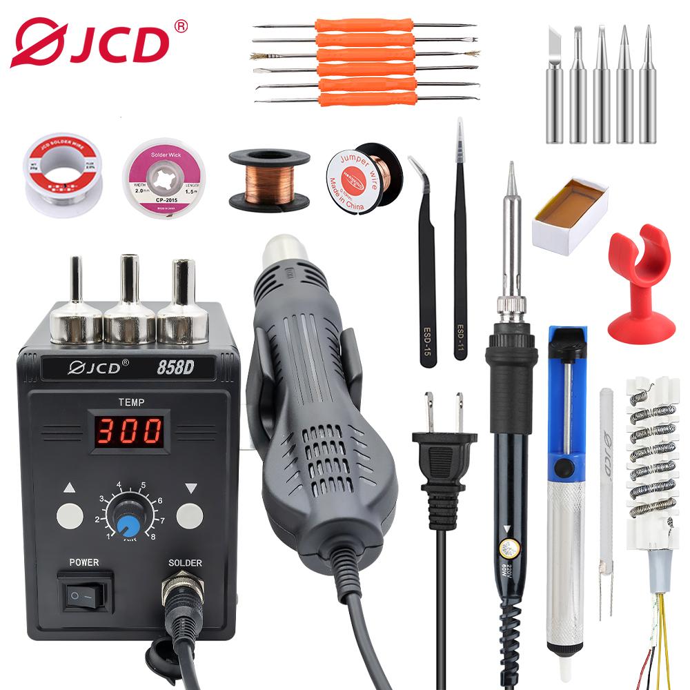 JCD 220V Термофен 858D 700W BGA паяльная станция паяльная станция термофен для SMD SMT сварки ремонт