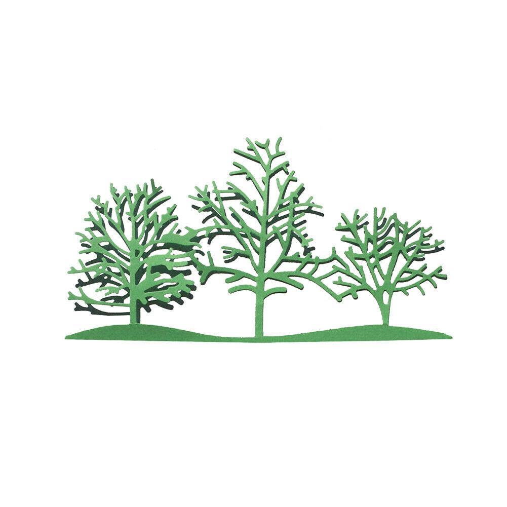 Рождественская елка металлический трафарет высечки пресс-формы 3 шт. крафт-бумага нож пресс-форма умирает дерево Рождество J6Z4