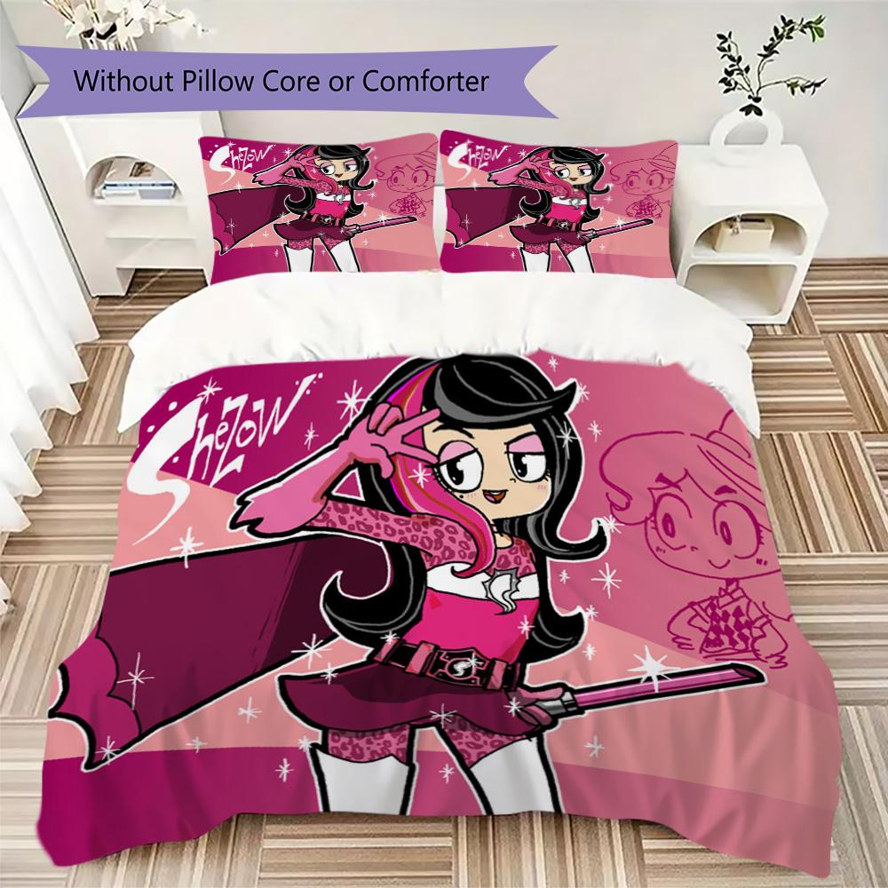 SheZow Pattern Bedding,Quilt Set Quilt Cover Pillowcase Home Birthday Gift (1*duvet cover+2*pillowcase,without core)ZSJT0917094