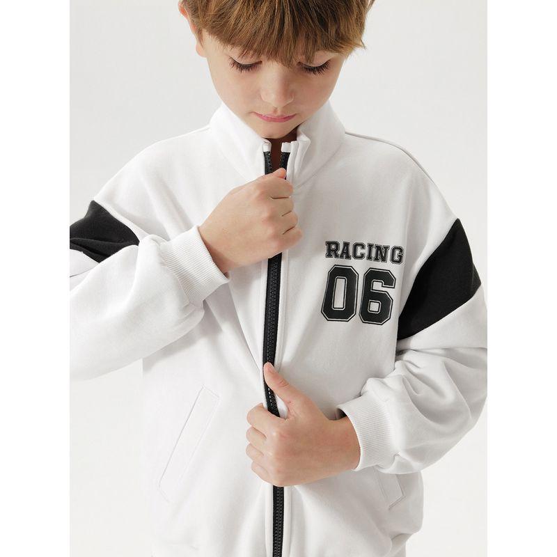 Mark Jenny Boys' Trendy American-Style Stand-Collar Jacket Children's Sports Sweatshirt 2026 Spring New Model 250055