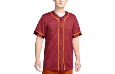 Nike T-Shirts Men's Team Red Crew Neck Moderate DZ3283-677