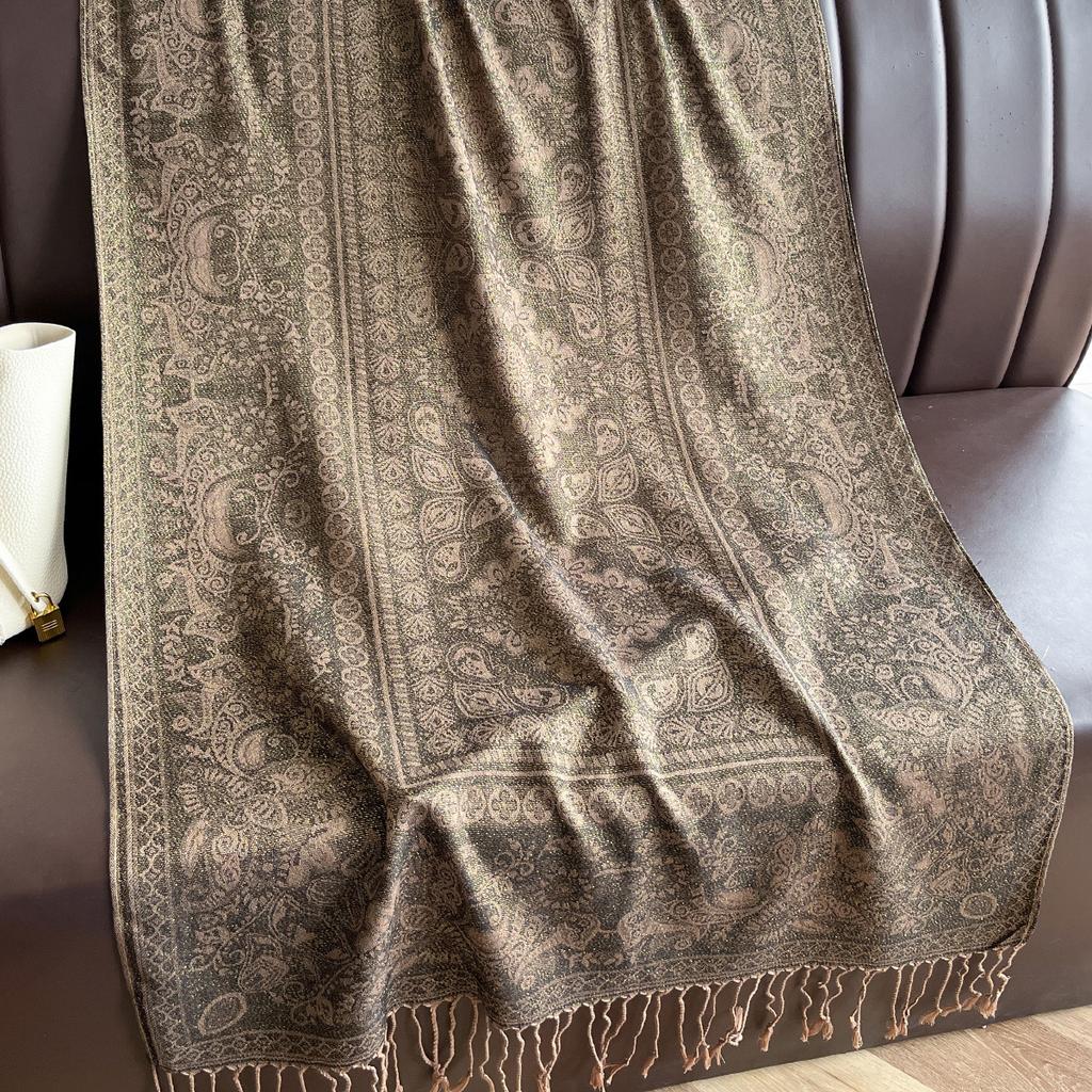 Luxury Brand Autumn Cashmere Pashmina Shawl Lady Wrap Warm Winter Scarves Design Print Female Foulard Hijab Stoles Scarf